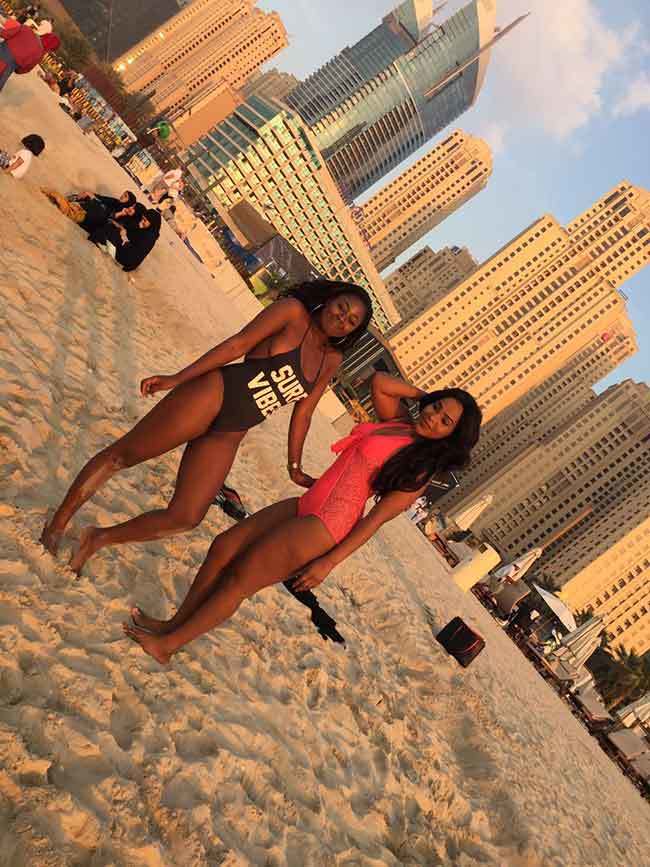 salma mumin and benedicta gafah in dubai 2