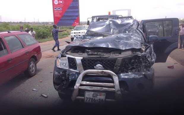 Samson Ayenini survives Tema Motorway accident