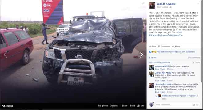 samson ayenini tema motorway accident 2