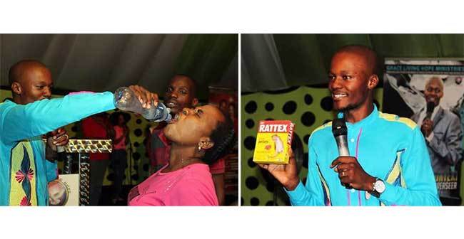 South African paster Light Monyeki gives rat poison to his congregation