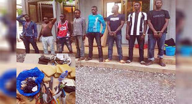 Tema Ashaiman criminals arrested. 