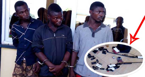 Ashanti Region Kumasi nkawie armed robbers arrested. 