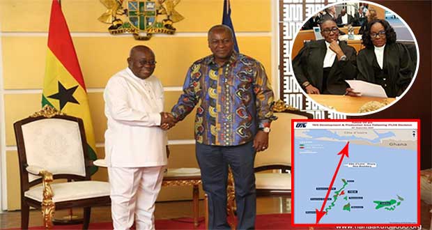 John Mahama Nana Akufo Addo Ghana vs Cote DIvoire ITLOS. 