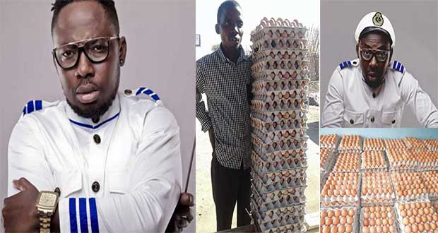 Praye Choirmaster gives crates of eggs payola. 